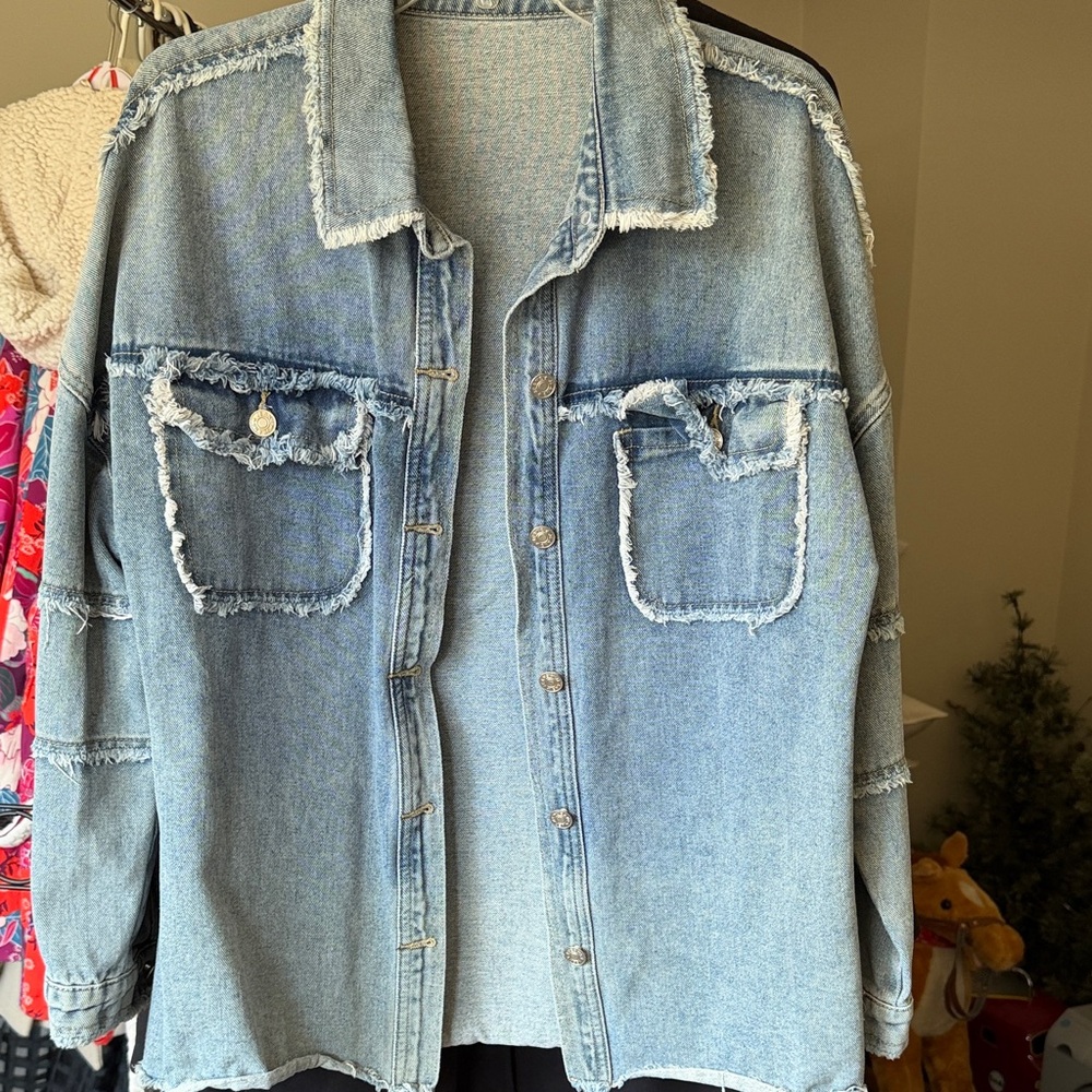 Distressed Denim Jacket